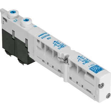Festo Pneumatic Solenoid Valve - 2 x 3/2-Way, Monostable, Closed, Open Electric VMPA1-M1H-HU-PI Series 24V