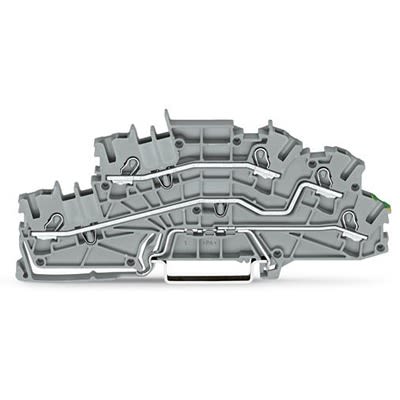 WAGO TOPJOB S Series Multi Level Terminal Block Grey, 2.5mm², 3-Level, Push-in
