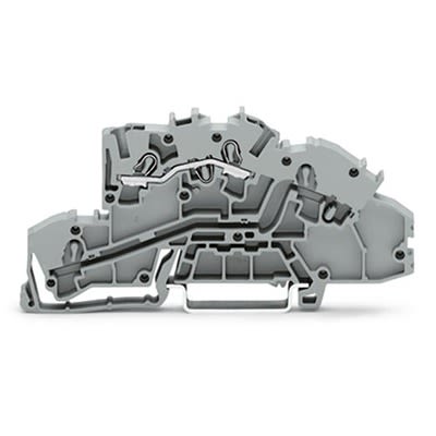WAGO 2003-7650 TOPJOB S Series Multi Level Terminal Block Grey, 2.5mm², 3-Level, Push-in