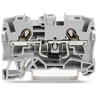 WAGO 2004-1211/1000-400 TOPJOB S Series Component Terminal Block Grey, 4mm², 1-Level, Push-in
