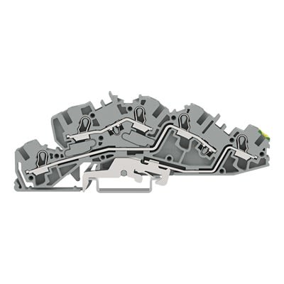 WAGO TOPJOB S Series Multi Level Terminal Block Grey, 4mm², 3-Level, Push-in
