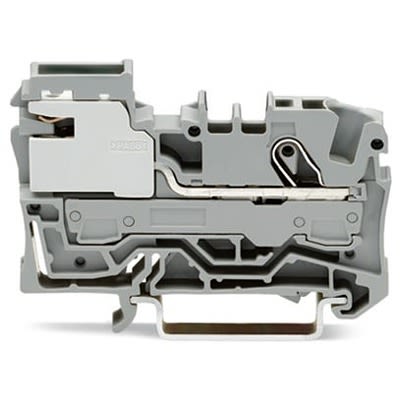 WAGO 2006-7111 TOPJOB S Series Disconnect Terminal Block Grey, 6mm², 1-Level, Push-in