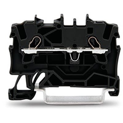 WAGO 2001-1205 TOPJOB S Series DIN Rail Terminal Block Black, 1.5mm², 1-Level, Cage Clamp, ATEX, EAC Ex, IECEx