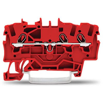 WAGO TOPJOB S Series DIN Rail Terminal Block Red, 1.5mm², 1-Level, Cage Clamp, ATEX, EAC Ex, IECEx
