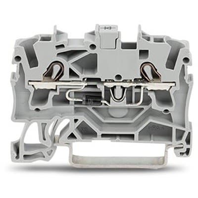 WAGO TOPJOB S Series DIN Rail Terminal Block Grey, 2.5mm², 1-Level, Cage Clamp