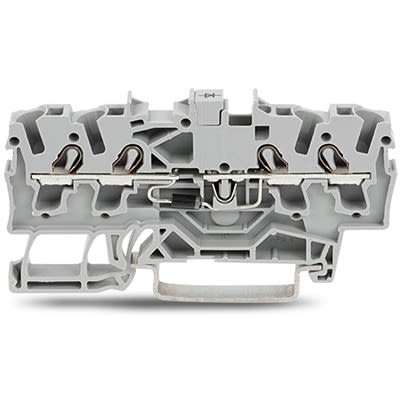 WAGO 2002-1411/1000-410 TOPJOB S Series Component Terminal Block Grey, 2.5mm², 1-Level, Push-in