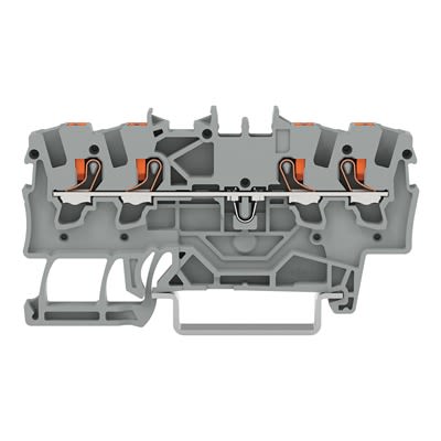 WAGO TOPJOB S Series DIN Rail Terminal Block Grey, 1.5mm², 1-Level, Push-in, IECEx/ATEX/CSA