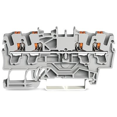 WAGO TOPJOB S Series DIN Rail Terminal Block Black, 2.5mm², 1-Level, Push-in, IECEx/ATEX/CSA