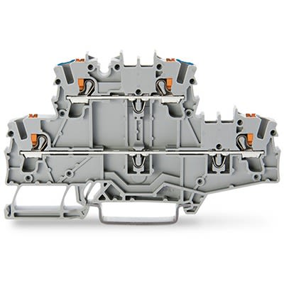 WAGO TOPJOB S Series Double Level Terminal Block Grey, 2.5mm², 2-Level, Push-in, IECEx/ATEX/CSA