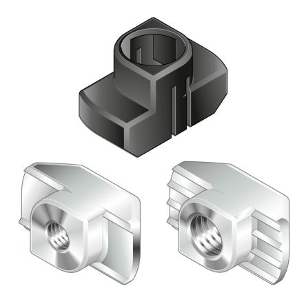 Bosch Rexroth Black Polyamide 10 mm Strut Profile, 10 mm Groove