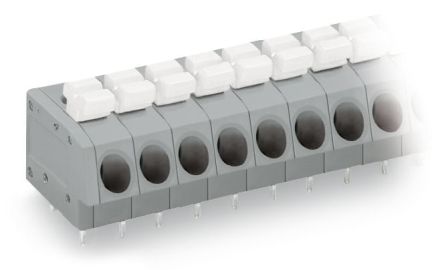 WAGO 804 Series PCB Terminal Block, 7-Contact, 5 mm Pitch, PCB, 1 Row