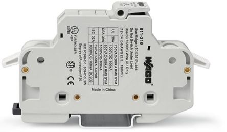 WAGO 32A Fuse Holder for 10 x 38 mm, 1P-Pole, 750V ac