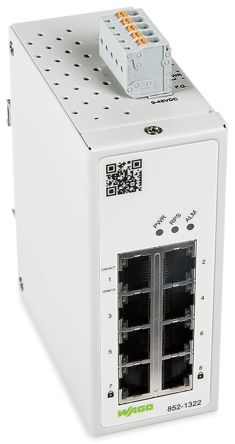 WAGO Managed 8 Port Industrial Ethernet Switch