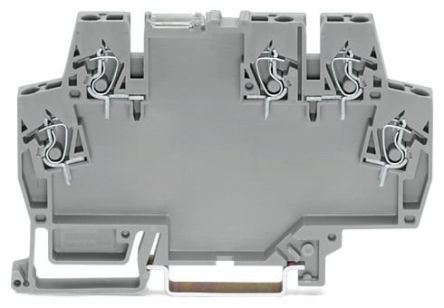 WAGO 859-110 859 Series Terminal Block Grey, 2.5mm², Cage Clamp