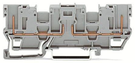 WAGO 769-161 769 Series Carrier Terminal Block Grey, 1-Level, Wire, CSA