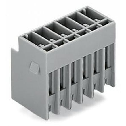 WAGO 769 Series Straight PCB PCB Header, 12 Contact(s), 5 mm Pitch, 1 Row, Shrouded