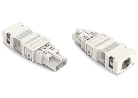 WAGO 770 Series Cable Plug Male Cage Clamp, 2-Pole, 25A, 2-Way, IP20