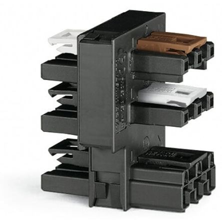 WAGO 770 Series Cable Distribution Connector Cage Clamp, 3-Pole, 25A, 3-Way, IP20