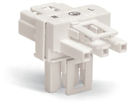 WAGO 770 Series Cable Distribution Connector Cage Clamp, 3-Pole, 25A, 3-Way, IP20