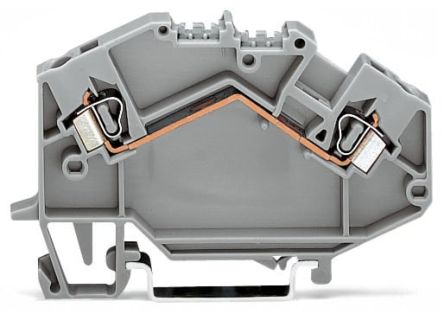 WAGO 780-601 780 Series Terminal Block Grey, 2.5mm², 1-Level, Cage Clamp, CSA