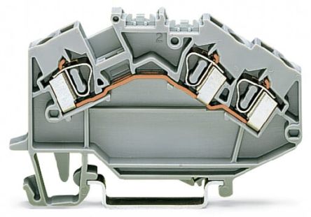 WAGO 781-993 781 Series Terminal Block Grey, 4mm², 1-Level, Cage Clamp, CSA