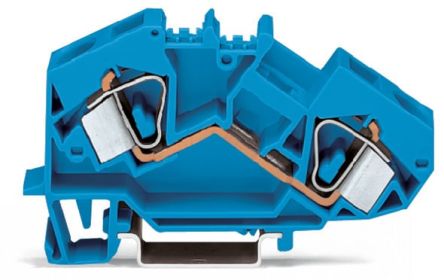 WAGO 783-604 783 Series Terminal Block Blue, 16mm², 1-Level, Cage Clamp, CSA