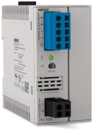 WAGO DIN Rail Power Supply 230V 24V dc, 2 A Output 48 W