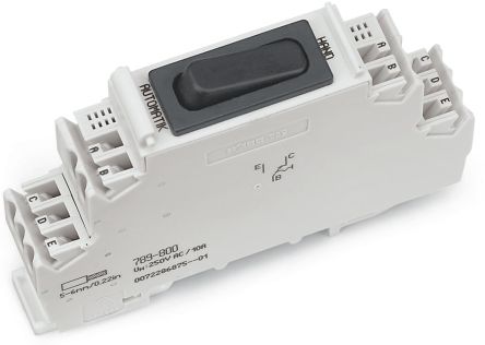WAGO Circuit Breaker, 10A, 250V ac AC