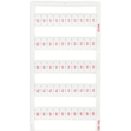 WAGO Marker Card for use with Terminal Block