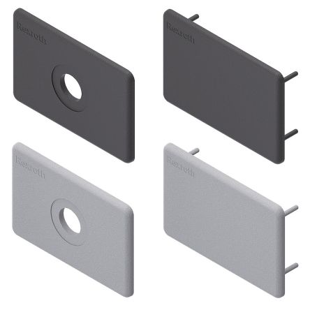 Bosch Rexroth Black Polypropylene Cover Cap 60 x 90 mm Strut Profile, 10 mm Groove