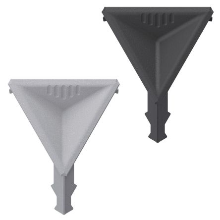Bosch Rexroth Black Polypropylene Cover Cap 80 x 80 mm Strut Profile, 10 mm Groove