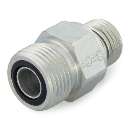 Parker 8M16F82EDMLOS Hydraulic Fitting Male G, Steel, 0.5 in Hose ID