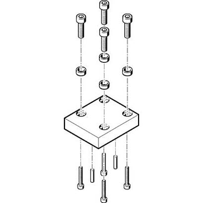 Festo Adapter Kit HAPG-54, For Use With Pneumatic Cylinder & Actuator