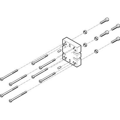 Festo Adapter Kit HAPG-78, For Use With Pneumatic Cylinder & Actuator