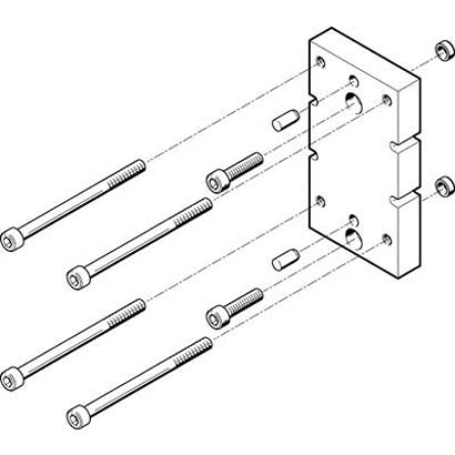 Festo Adapter Kit HAPG-86, For Use With Pneumatic Cylinder & Actuator