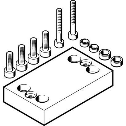 Festo Adapter Kit HAPG-89, For Use With Pneumatic Cylinder & Actuator