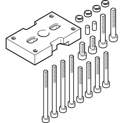 Festo Adapter Kit HAPG-SD2-26, For Use With Pneumatic Cylinder & Actuator