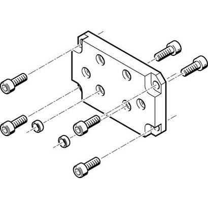 Festo Adapter Kit HAPS-5, For Use With Pneumatic Cylinder & Actuator