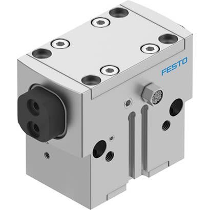 Festo 2 Finger Double Acting Action Pneumatic Gripper, HGPD-25-A-G1, Parallel Gripping Type