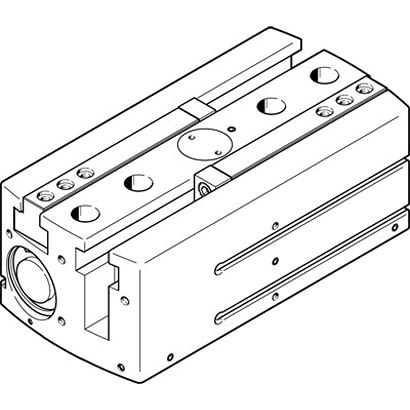 Festo 2 Finger Double Acting Action Pneumatic Gripper, HGPL-40-80-A-B, Parallel Gripping Type