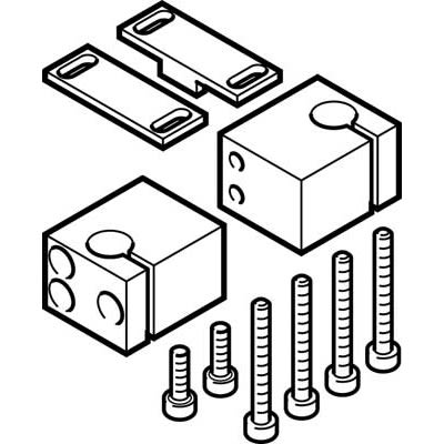 Festo Sensor Bracket DASI-B12-63-S8, For Use With Parallel grippers