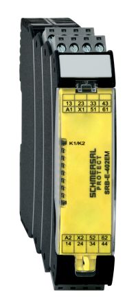 Schmersal Monitoring Relay, NC, DIN Rail, 24 V dc, 24V ac