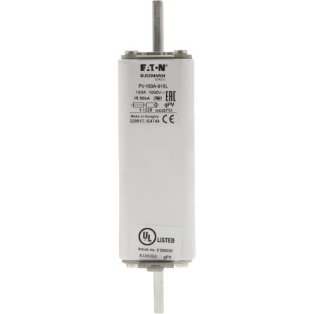 Eaton 160A Tag Fuse 01XL 1000V, 189 mm
