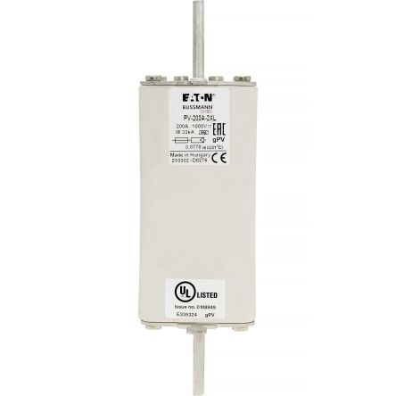 Eaton 200A Tag Fuse 2XL 1000V, 205 mm