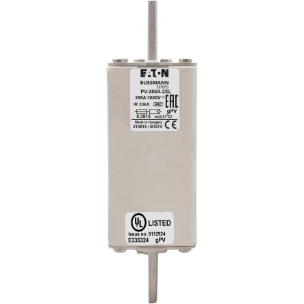 Eaton 355A Tag Fuse 205 x 61 x 61 mm 1000V, 205 mm