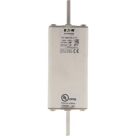 Eaton 200A Tag Fuse 2XL 1500V, 205 mm