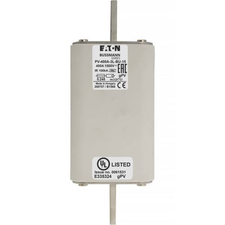 Eaton 400A Tag Fuse 3L 1500V, 170 mm