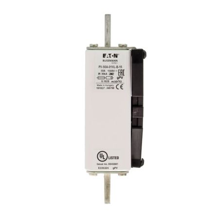 Eaton 50A Tag Fuse 01XL 1500V, 163 mm