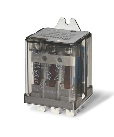 Finder Flange Power Relay, 12V dc Coil, 16A Switching Current, 3PDT