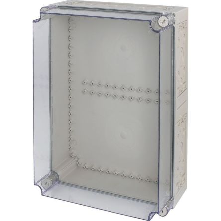 Eaton 1891 Series Grey Polycarbonate General Purpose Enclosure, IP65, IK10 500 mm, 225 mm, 375 mm